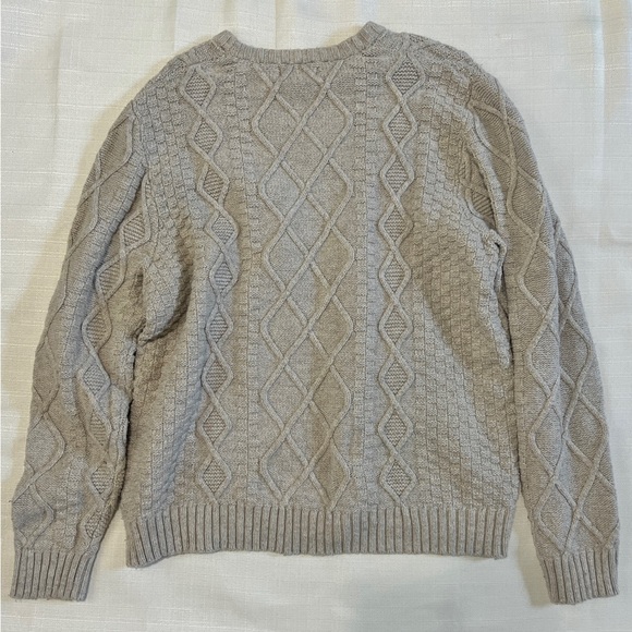 Goodfellow & Co Men's Off White Cable Knit Sweater Size XL - Picture 3 of 6